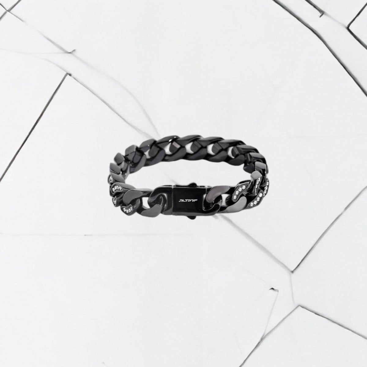 Iced Heavy Cuban Bracelet - Black - Bltprf