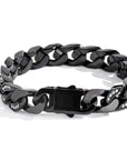 Iced Heavy Cuban Bracelet - Black - Bltprf