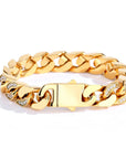 Iced Heavy Cuban Bracelet - Gold - Bltprf