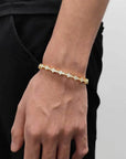 Iced Honeycomb Bracelet - 18k Gold - Bltprf