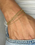 Round Snake Bracelet - Gold - Bltprf