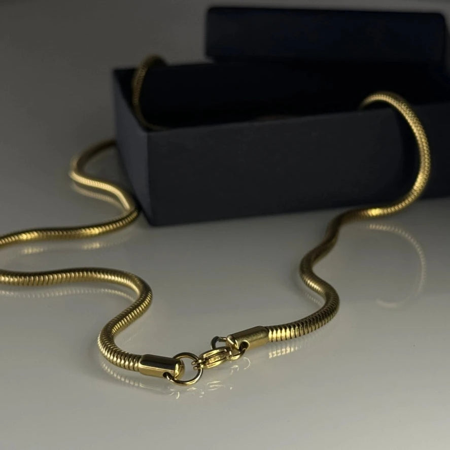 Round Snake Chain - Gold - Bltprf