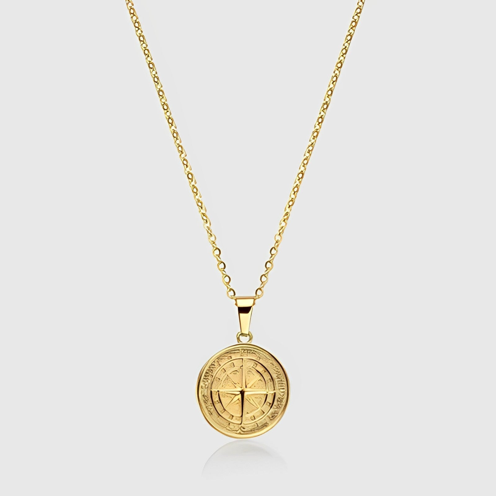 Compass Pendant + Necklace - Gold &amp; Silver - Bltprf