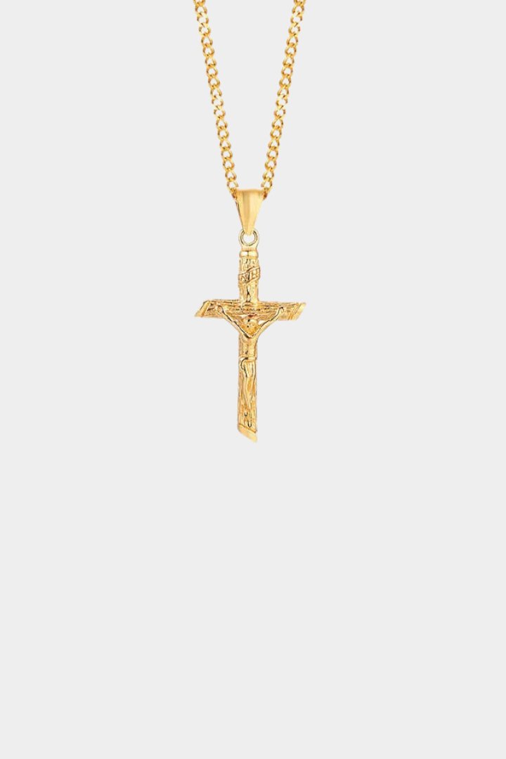 Crucifix Pendant - Gold - Bltprf