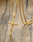 Crucifix Pendant - Gold - Bltprf