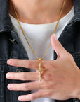 Crucifix Pendant - Gold - Bltprf