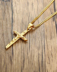 Crucifix Pendant - Gold - Bltprf