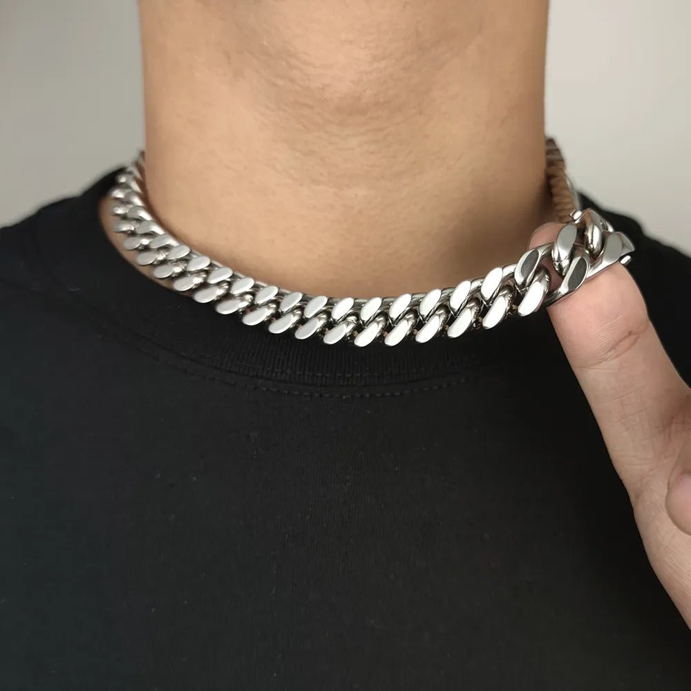 Heavy Cuban Necklace - Silver - Bltprf