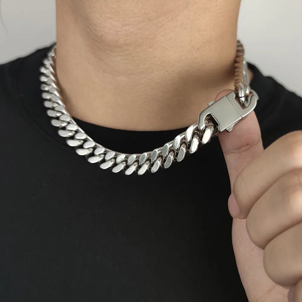 Heavy Cuban Necklace - Silver - Bltprf