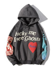 Lucky Me I See Ghosts Hoodie - Grey - Bltprf