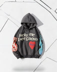 Lucky Me I See Ghosts Hoodie - Grey - Bltprf