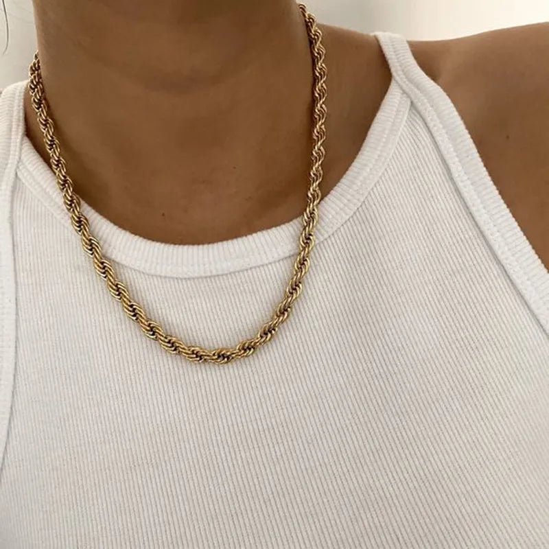 Rope Necklace - Gold - Bltprf