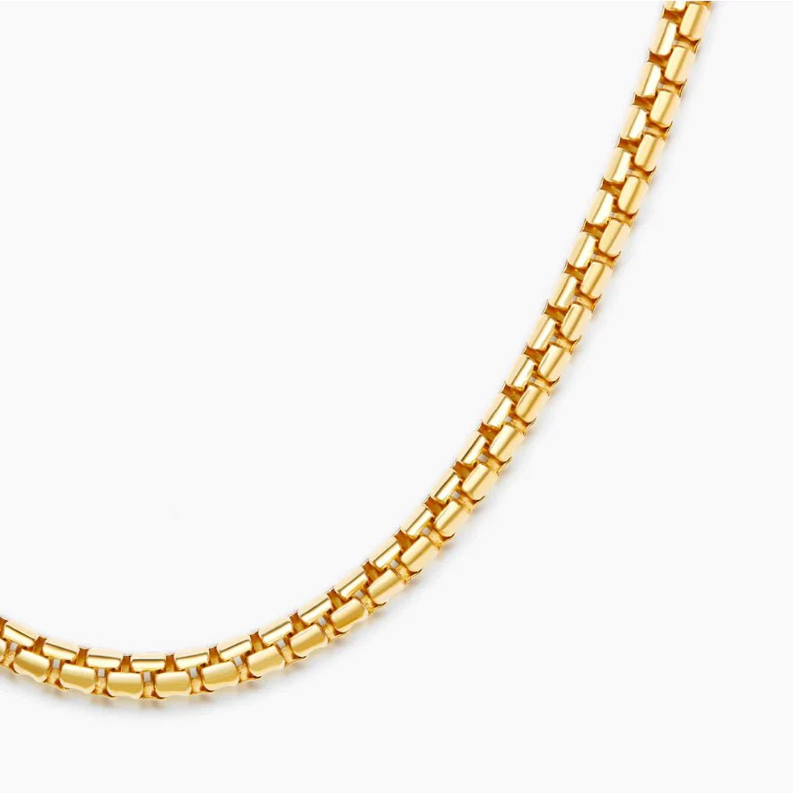 Round Box Chain 3mm - Gold - Bltprf