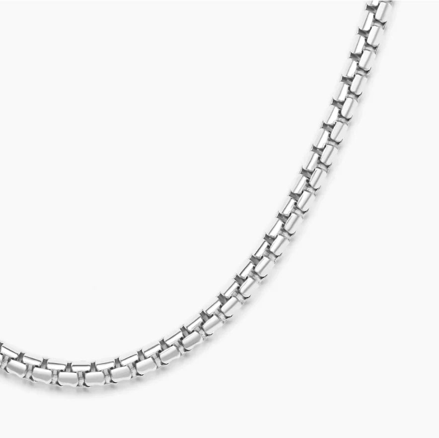 Round Box Chain 3mm - Silver - Bltprf