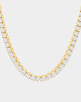 Tennis Chain Necklace - Gold - Bltprf