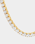 Tennis Chain Necklace - Gold - Bltprf