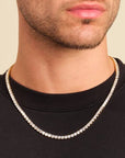 Tennis Chain Necklace - Gold - Bltprf