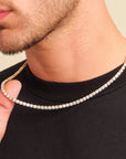 Tennis Chain Necklace - Gold - Bltprf