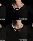 Tennis Chain Necklace - Gold - Bltprf