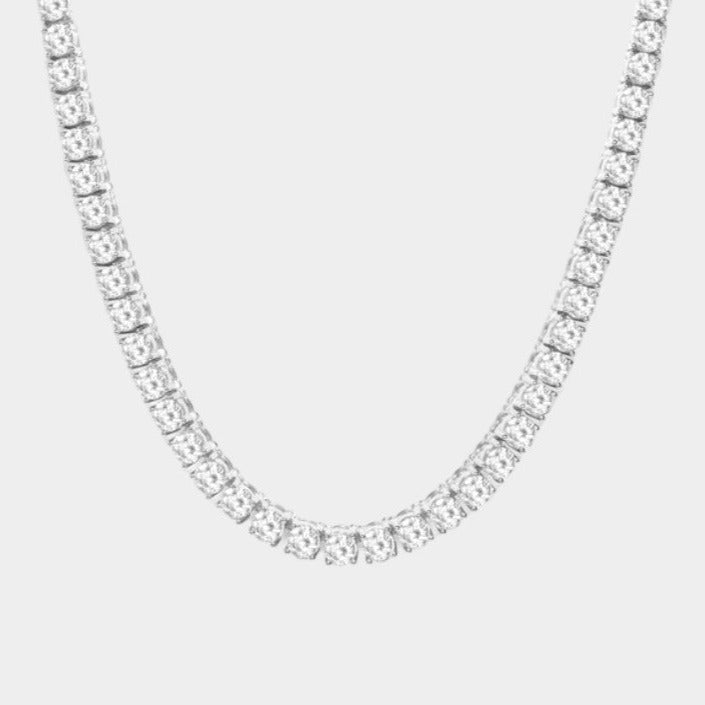 Tennis Chain Necklace - Silver - Bltprf