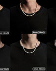 Tennis Chain Necklace - Silver - Bltprf