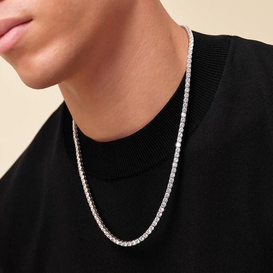 Tennis Chain Necklace - Silver - Bltprf