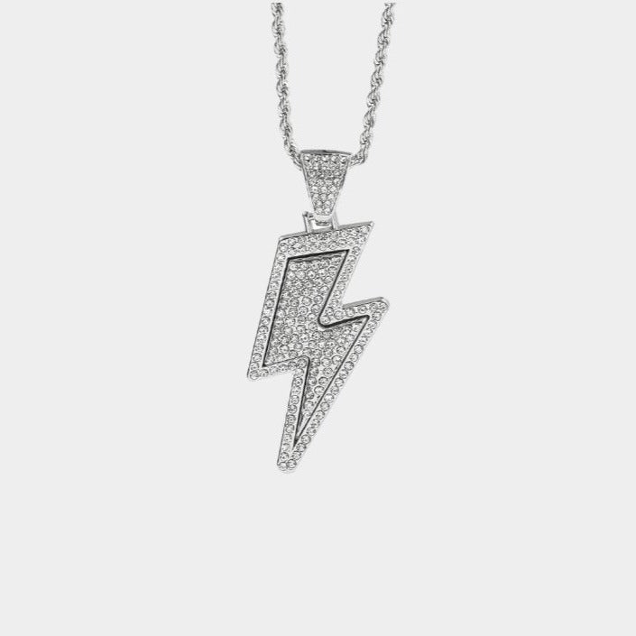 The Lightning Pendant Silver - Bltprf